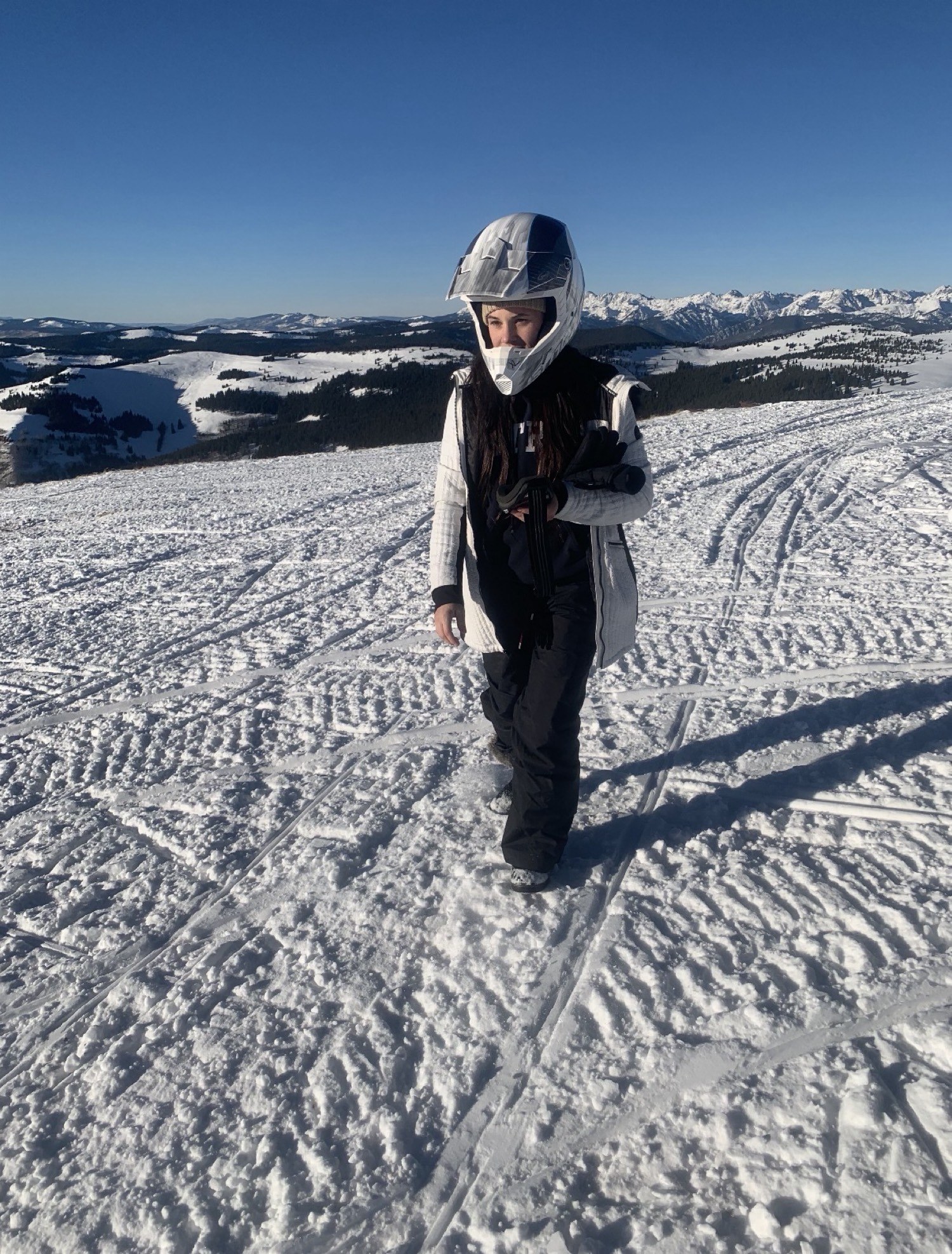 Dallas Cross in the mountains in the snow